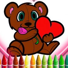 Animals Valentine Coloring