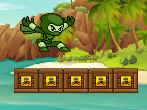 Skaczący Zielony Ninja