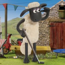 Baranek Shaun gra w golfa