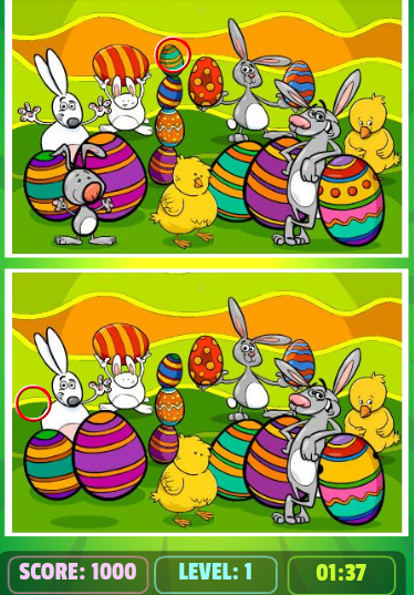 Easter differences - level 1