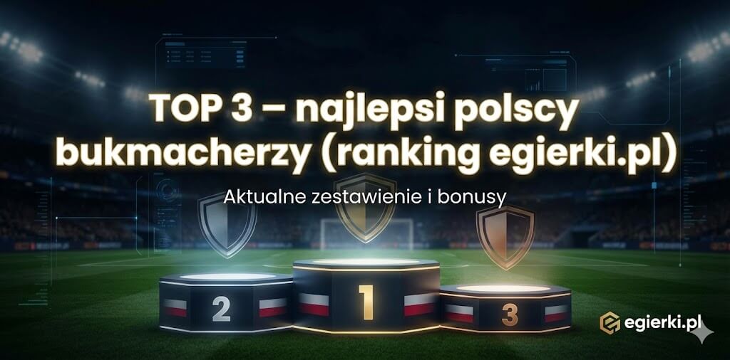 TOP 3 – najlepsi polscy bukmacherzy (ranking egierki.pl)